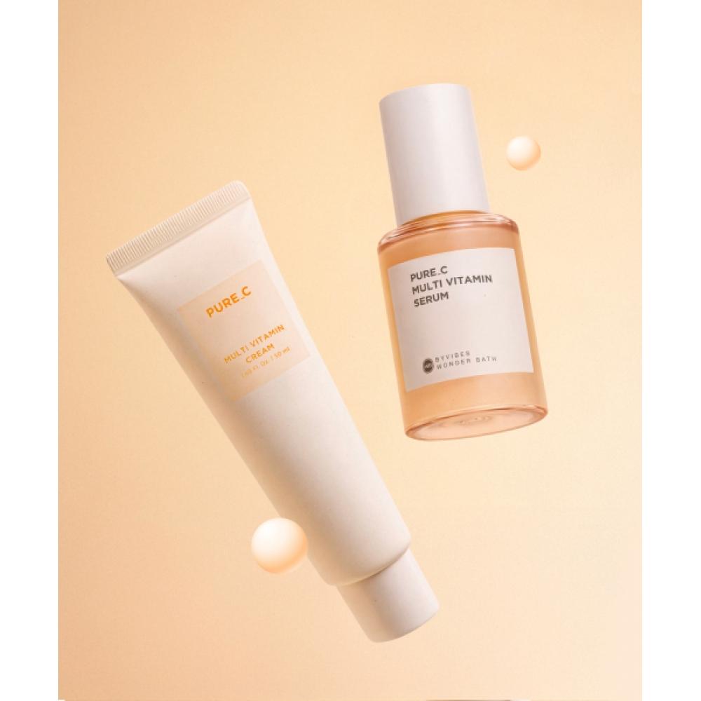 WonderBath [Vitamin Brightness Set] Wonder Bath Pure Sea Multi Vitamin Serum+cream NONE