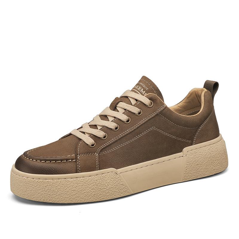 

Four Seasons Student Japanese Harajuku Sports Casual Shoes Fashion Tooling Board Shoes Lace-up Leather Men Shoes 44