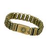 Unisex Tibetan Inspired Brass Bangle With Cultural Symbolism And Adjustable Fit Traditional Blessing Accessory