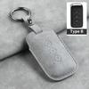 Leather for Chevrolet Aveo Trax Groove Captiva 2025 Wuling Flip Car Key Case Cover Shell 3 Button Remote Key Keychian Accessory