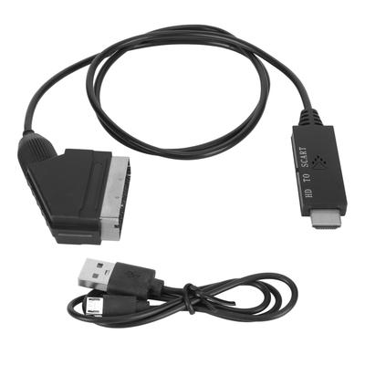 HD Multimedia Interface To Scart Cable Support PAL NTSC HD To Scart Converter Adapter Cable for TV VHS VCR DVD