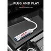 1pcs Type-C Turn USB Adapter Multi Port Distributor Hub For KIA Sportage Rio 3 4 Ceed JD Picanto Soul Stonic Niro K5
