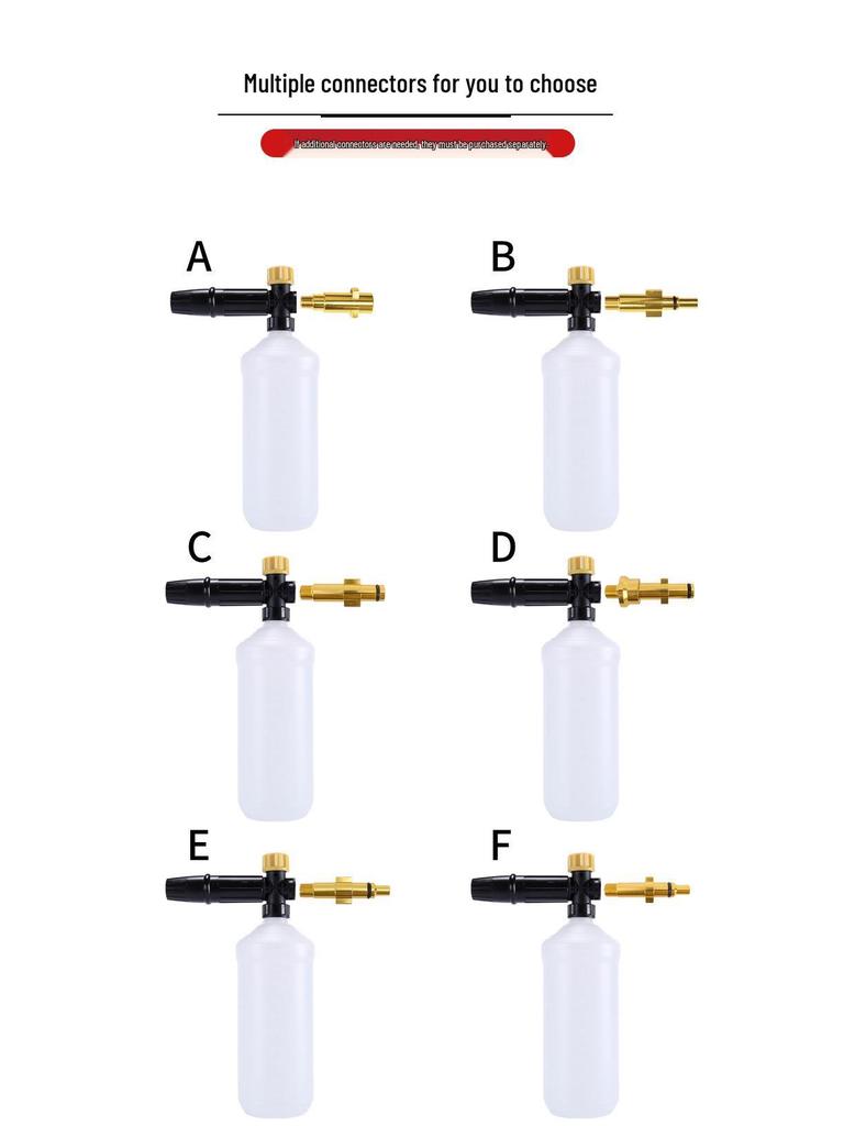 High Pressure Foam Sprayer Water Gun Nozzle for Home & Car Cleaning Machine