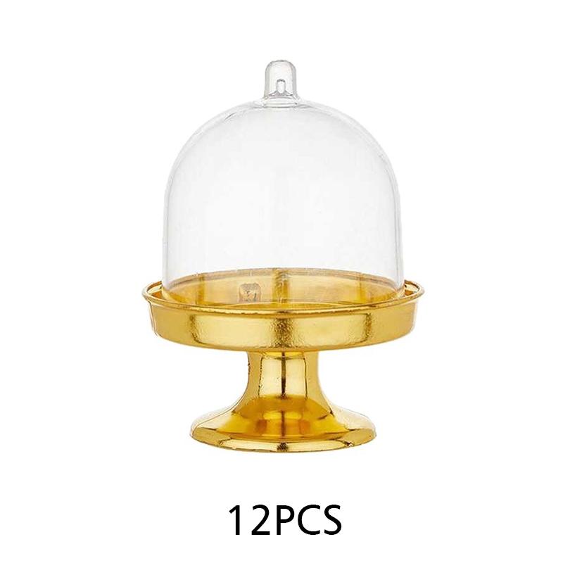 12PCS/Pack Lightweight Party Plastic Exquisite Candy Cup Atmosphere Stable Dustproof Durable Moisture-proof Sturdy Wedding