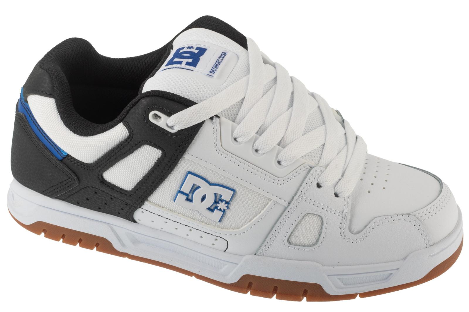 DC Shoes Stag - Heren Sneakers Skater Skate Schoenen Leer Wit DC01813-100