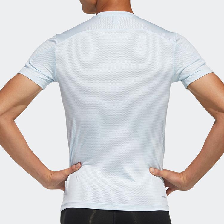 Adidas Training Sports Short Sleeve T-Shirt Men Tops Light-Sky-Blue GM5067