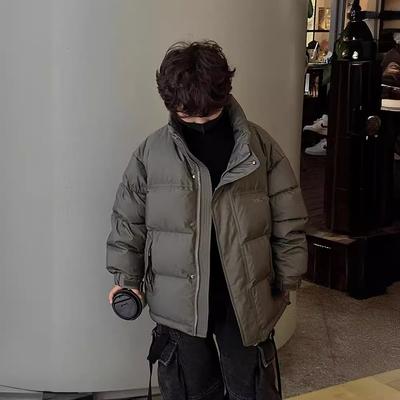Boys' Winter Thick Cotton Jacket Handsome Winter Clothing Down Cotton Jacket Breadms Trendy