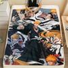 Bleach Relaxing Flannel Blanket Print Warm for Bed Sofa Travel Reading -xia56