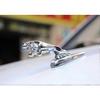 Für Jaguar 3D Emblem Auto Logo Front Fahrzeug Haubenverzierung Autoabdeckung Chrom Adler Abzeichen Auto Zubehör für Jaguar XF XJ XE XK XKR XFL XJS E Zubehör