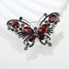 Fashion Crystal Butterfly Brooch Creative Hundred Matching Insect Pin Suit Sober and Fashionable Clothing Accessories Brooch Jewelry