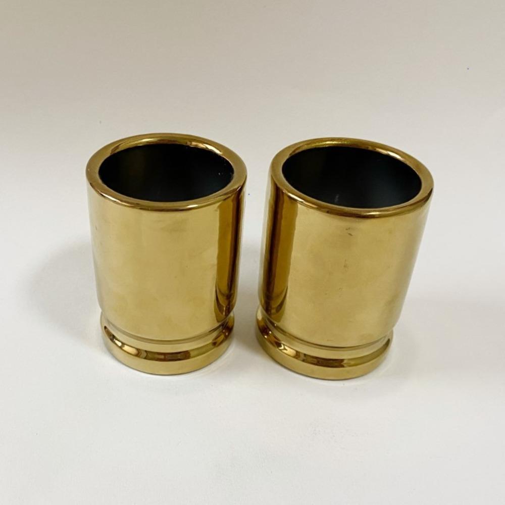 Creative 3 Oz Shot Glass Plastic Gold Liquid Cup Anti-fall Wine Cup Man