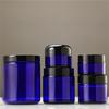 20/30/50/60/100/250g Blaue Glas-Kosmetikdose, Versiegelter Feuchtigkeitscreme-Tiegel, Nachfüllbarer Behälter für Gesichts- und Augencreme