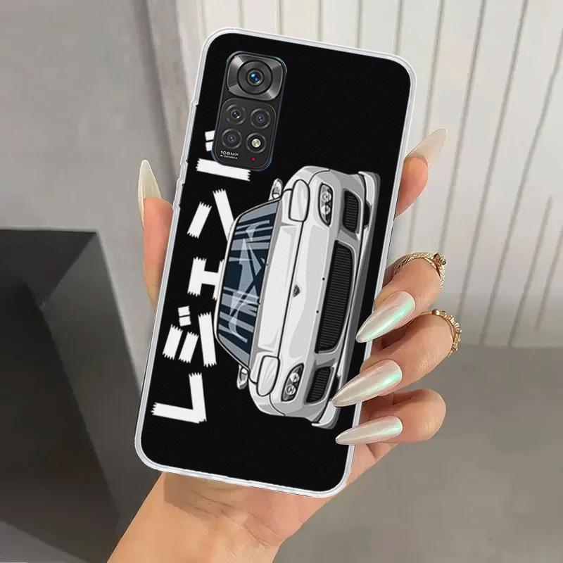 JDM Tokyo Drift Sports Car Phone Case for Xiaomi Redmi Note 15 14 14S 13 12S 12 Pro 11S 11 Plus 11T 11E 10S Soft Funda Print She Redmi Note 11E Pro