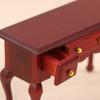 1:12 Puppenhaus Holzschreibtisch Schreibstudientisch Schminktisch Möbel Modell Spielzeug