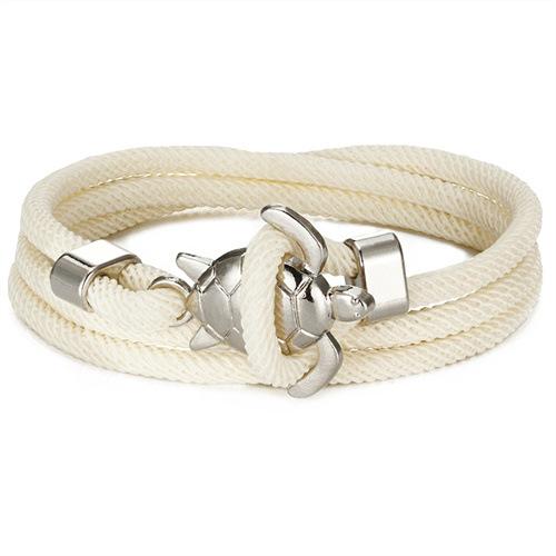 2026 Ocean Series Multi-turn Adjustable Nautical Rope Bracelet Couple Beach Style Jewelry
