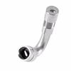 90 Degree Bent Motorcycle Valve Adapter, Copper Silver Tyre Tube Angle Valve Extension, Universal Accessories for Car Truck