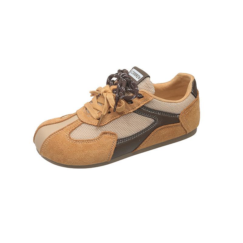 Retro German training shoes women's summer 2025 new versatile breathable mesh casual Forrest Gump shoes soft-soled sports board shoes