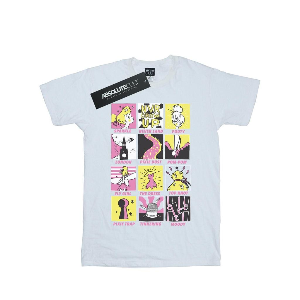 Disney Mens Tinkerbell Squares T-Shirt