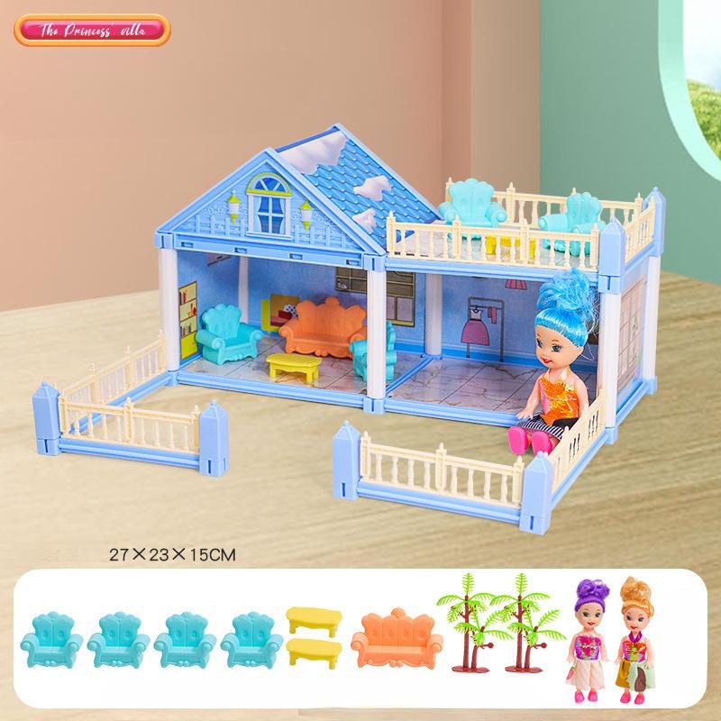 Diy Doll House Children Dream Princess Big Castle Villa Birthday Gift Play House Toys