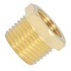 1pc Brass Pipe Adapter Fitting Reducing Hex-Bush Bushing Male-Female Connector For Pressure Gauge Fuel Water 1/8 1/4 3/8 1/2 NPT