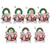 Christmas Pendant Santa Claus Family Hanging Pendant Classic Colors Family Theme Festive Atmosphere Decor