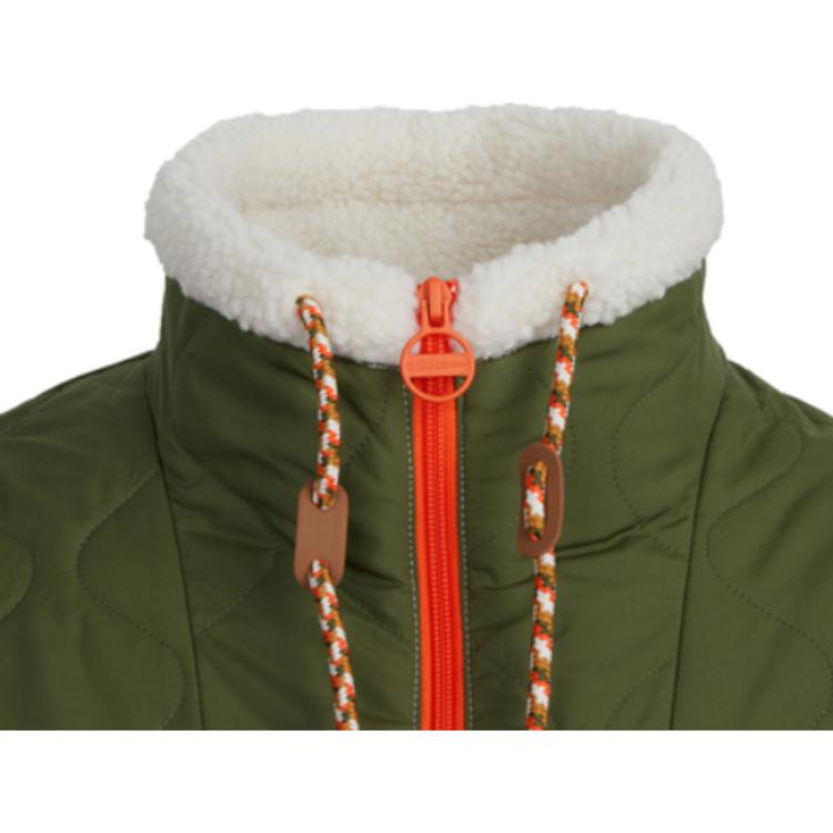 Adidas Neo Utility Print Logo Zip-Up High Collar Jacket Women Outerwear Multicolor HN2347