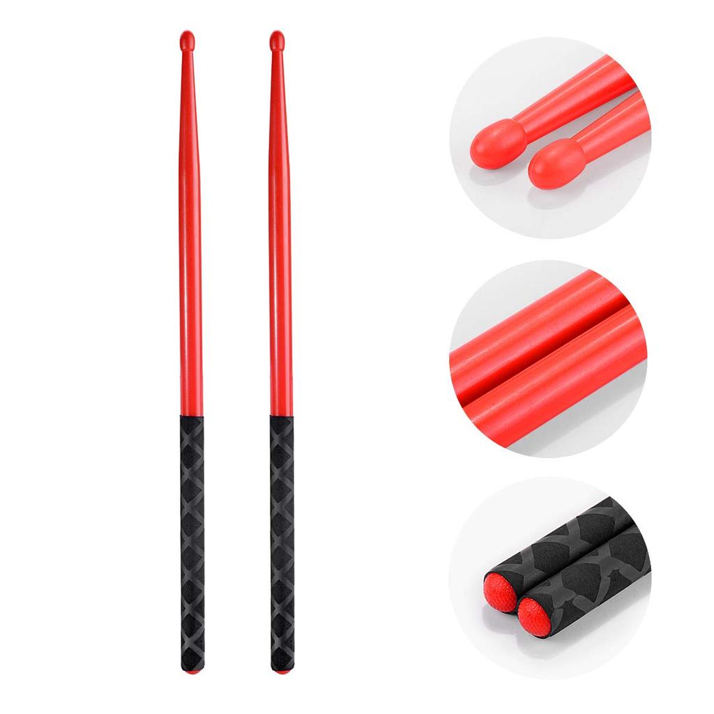 Musfunny 5A Colorful Nylon Lightweight and Durable Percussion Sticks for and Adults Non-Slip Drumsticks Drumsticks, - Beginners, Kids,