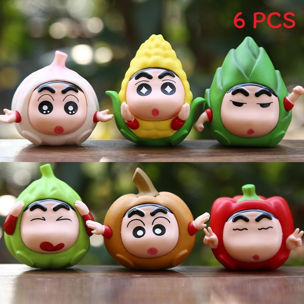 Crayon Shin Fruit Chan Pvc Desktop Decor  Action Figure Model For Collectors