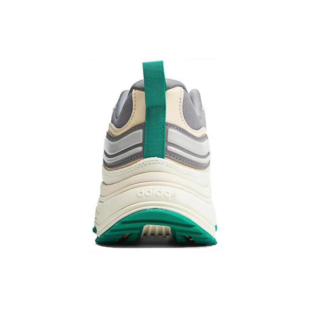 adidas Neo Fantasy Flow Woven Classic Slip-Resistant Durable Lightweight Low-Top Casual Shoes Unisex Casual Shoes Gray Green HQ4606