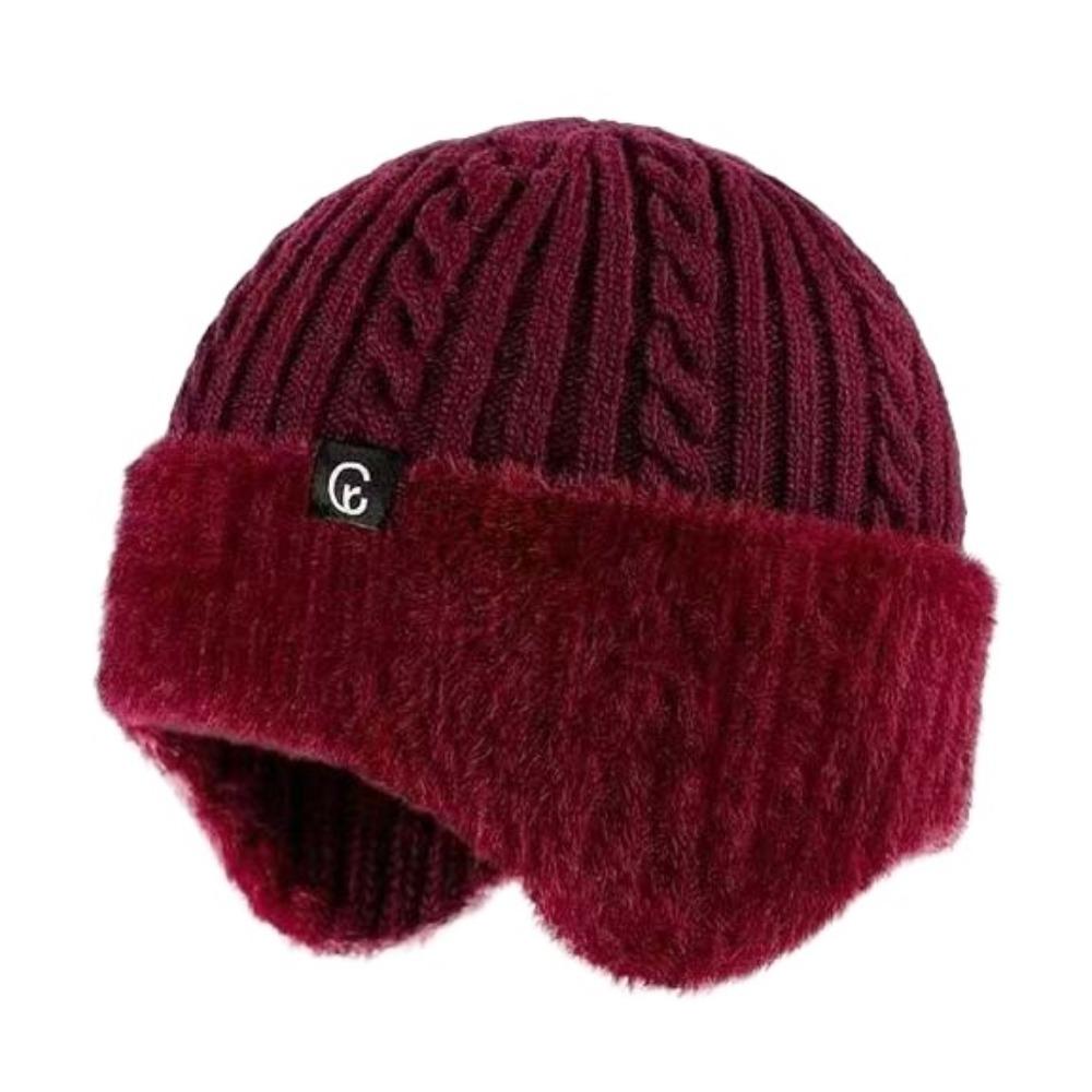 Fleece Scarf and Hat Set Soft Knitted Scarf Balaclava Hat Hooded Thermal Cap  Keep Warm
