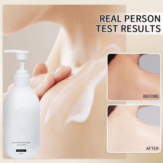 Brightening Body Lotion 24H Lightweight Moisturizing Body Cream 250ml Fast Absorbing Hydrating Moisturizer for All Skin Types