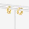 ESTELLE Earrings Silver Yellow Gold Plated Cubic Zirconia [ESTELLE] [Official] Women's 0776-0063-0000-0000