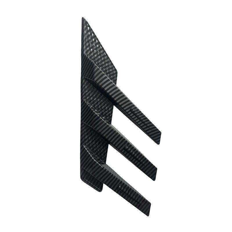 2Pcs Universal Car Rear Windshield Side Spoiler Rear Wing Trim Side Vents Decor Stickers Window Louvers Exterior Decorative Part