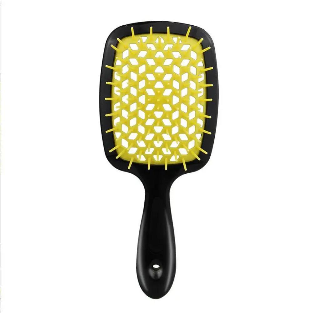 New Square Hollow Hair Comb Scalp Massager Simple Rib Hairbrush Demelant Brush Detangling Comb Fluffy Hairdressing Style Tool