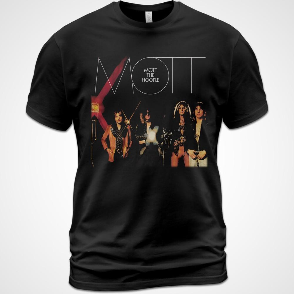 

Cotton T-Shirt The Collection Mott The Hoople Album Tee Ian Hunter Mick Ralphs Unisex T-Shirt M