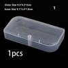 10Pcs Earrings Jewelry Plastic Organizer Box Rectangle Storage Case Packaging Box Mini Boxes Container Dustproof