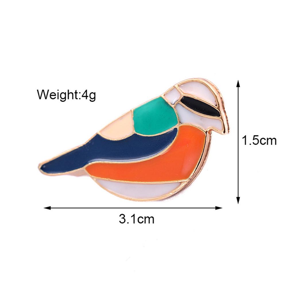 1Pc Cute Charm Parrot Brooch Creative Personality Animal Pin Fun Fashion Colorful Jewelry Accessories Party Birthday Pop Gift