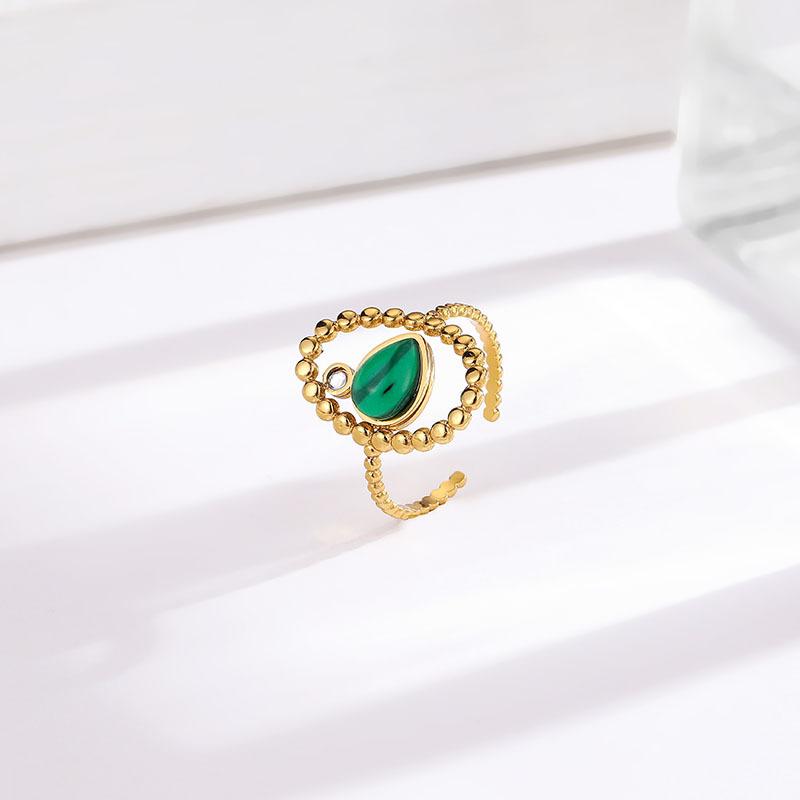 1Pcs Exaggerated Circular Opening Stainless Steel Ring - Versatile, Fashionable and Trendy Women's Finger Ring