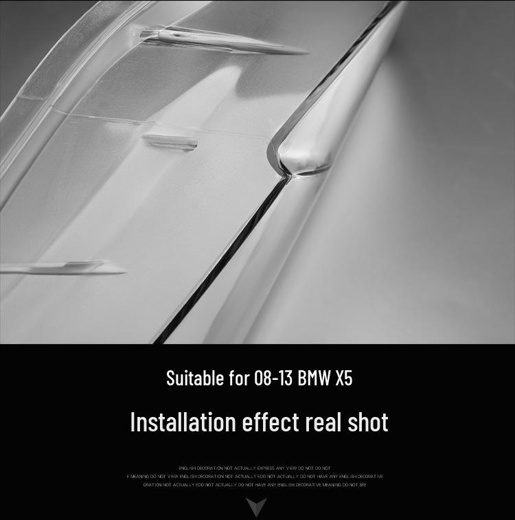 BMW X5 (08-13) E70 Headlight Cover: Organic Glass Shell Mask Base