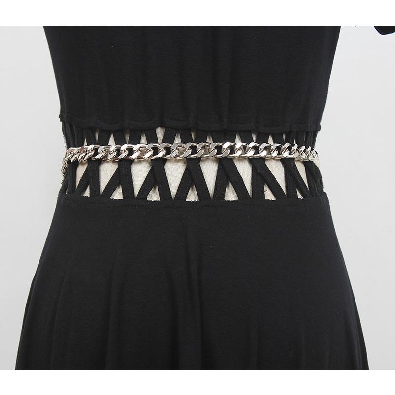 Mei Heavy Industry Sparkling Rhinestone Love Heart Chain Belt Bag - Trendy Nightclub Style