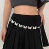 Fashion Butterfly Belt Waist Chain For Women Girl Silver Color Punk Metal Belly Belts Chain Body Chain Waistband Charm Jewelry