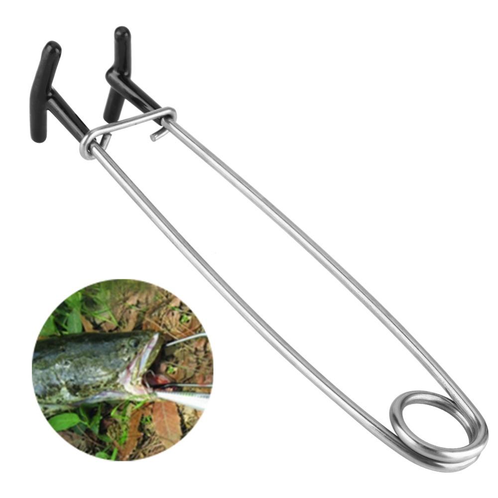 4PCS Stainless Steel Fish Mouth Spreader T-Shaped Fish Hook Extractor Fishing Accessory