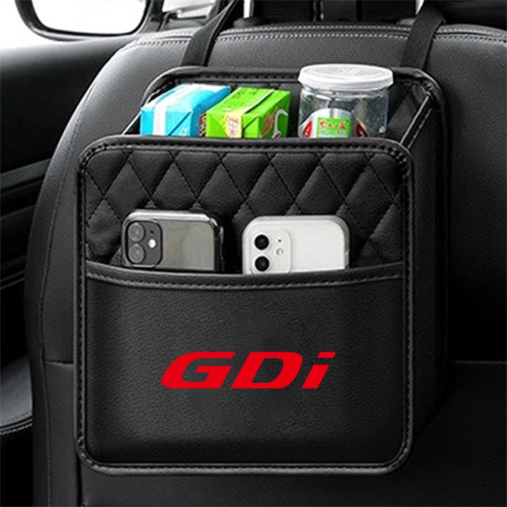 Leather Auto Seat Back Organizer Car Backseat Storage Bag Accessories For HYUNDAI i20 i30 Tucson i10 ix35 i40 Azera GDI Veloster lk1