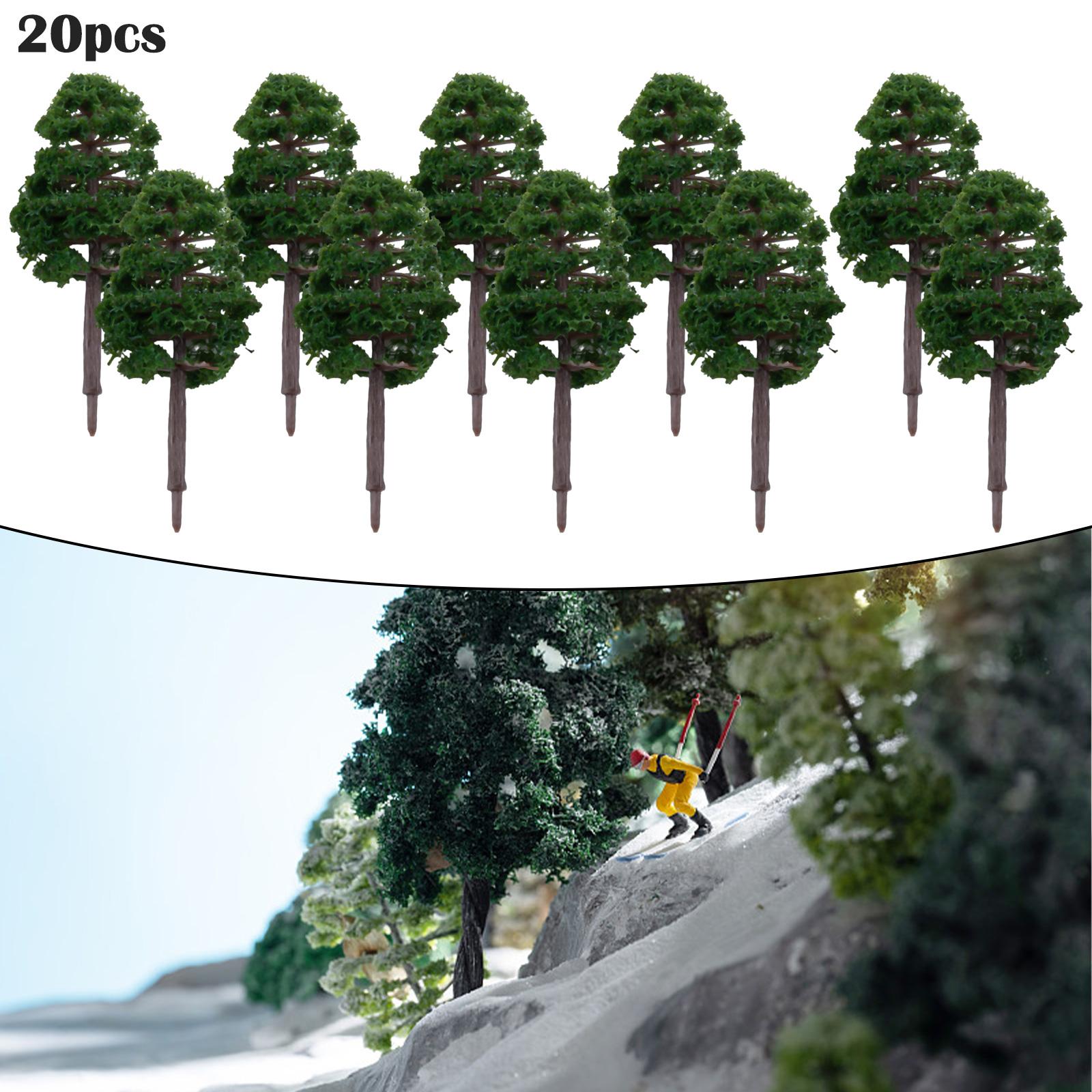 Искусственное дерево Модель деревья Дом 8 см Макет Масштаб Мини Миниатюрный Пластик Железная дорога Улица Принадлежности Декор China Mainland