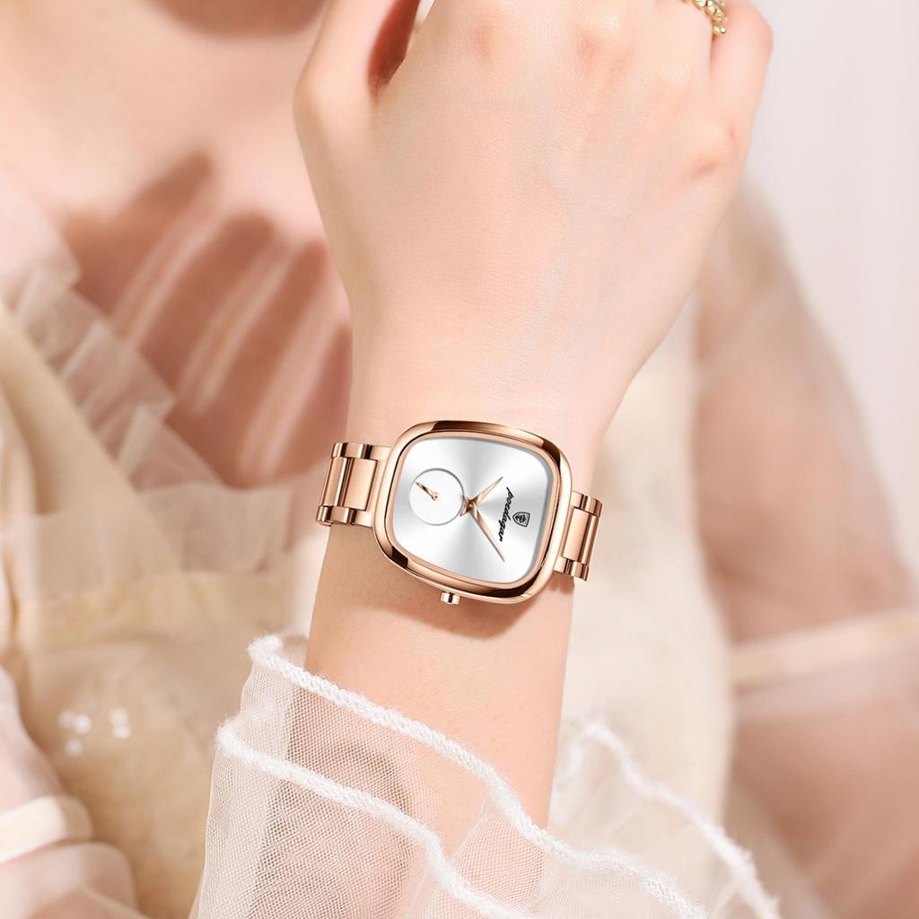 Luxury Ladies Watch Stainless Steel Waterproof Quartz Watch High Quality Female Clock Elegant Women's Watches