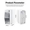 1Pcs 2 Way Waterproof Distribution Box IP65 Waterproof MCB Protection Box  for 2P Breaker