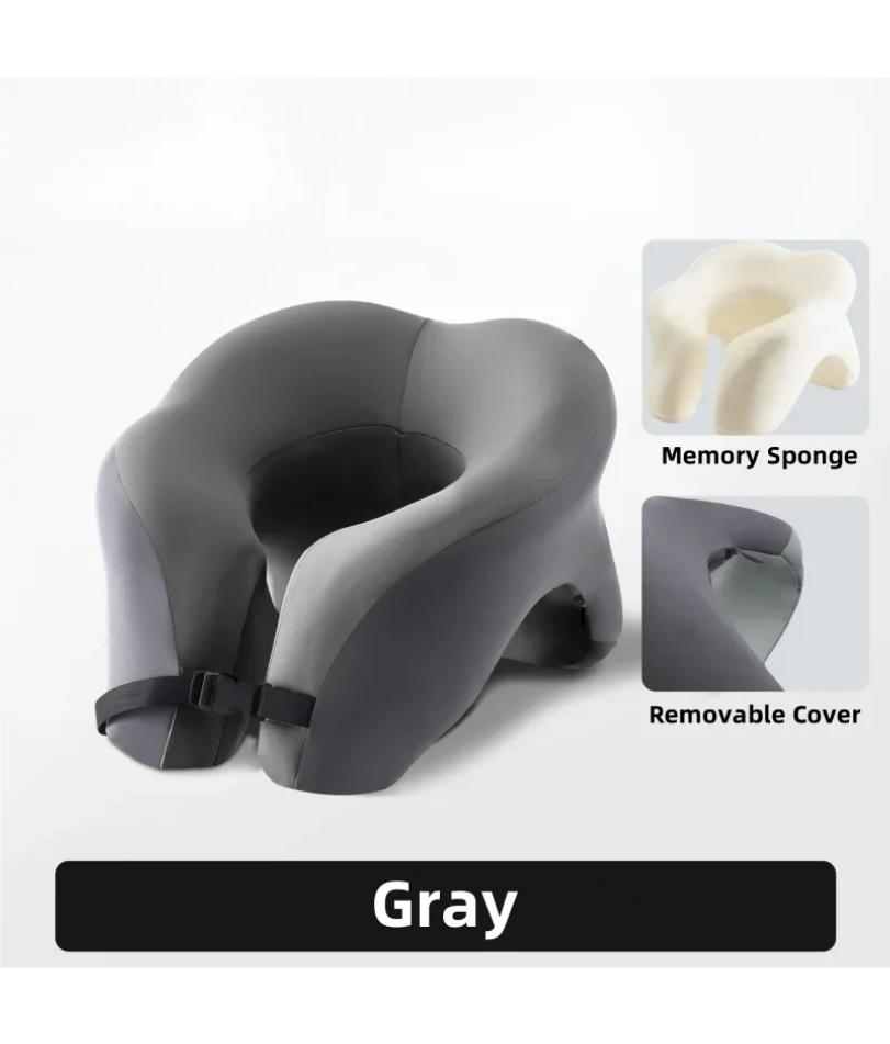 Tragbares U-förmiges Reisekissen Memory Foam Schlafkissen Büro Nickerchenkissen Auto Flugzeug Nackenkissen Ergonomische Kopfstütze