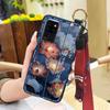 Fashion Lanyard Phone Case For Oukitel C21 Wristband Kickstand Elderly Lady Waterproof For Mom Anti-knock Shockproof