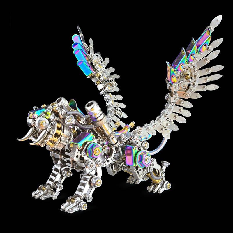 3D Metal Three-Dimensional Mechanical Cattle Spider Model Puzzle DIY Assemble Building Blocks Toys for Adult Children Gift