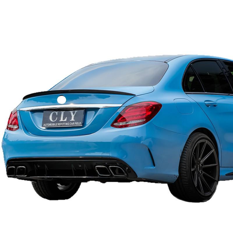 

Compatible with 15-21 Mercedes C-Class W205 Sport C63 AMG Body Kit: Front Bumper, Grille, Rear Diffuser, Tailpipes. No